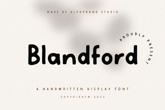 Blandford: A Font for Modern Branding & Design