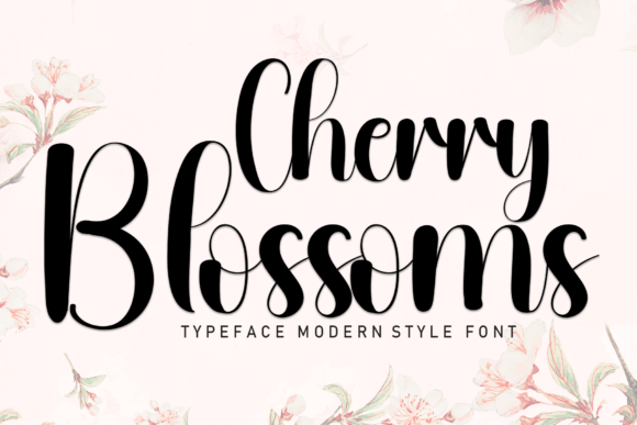 Cherry Blossoms: The Sweet Handwritten Font for Modern Design