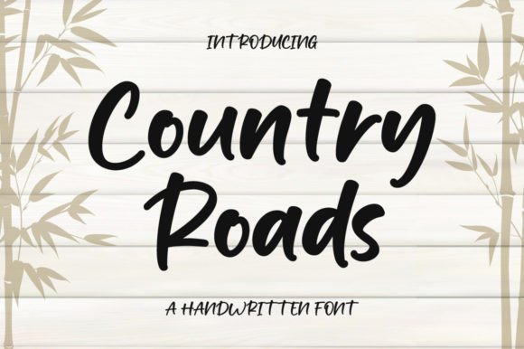 Country Roads: A Handwritten Font for Elegant Design