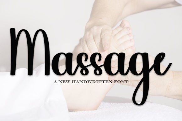 Discover Massage: The Elegant Handwritten Font for Modern Design