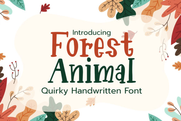 Forest Animal: A Whimsical Font for Playful Design