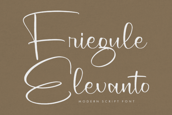 Friegule Elevanto: The Romantic Script for Modern Design
