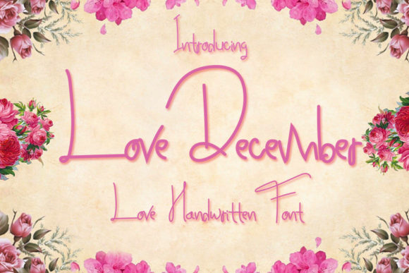Love December: A Delicate Handwritten Font for Whimsical Design
