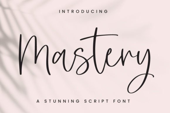 Mastery: The Luxury Handwritten Font for Authentic Design