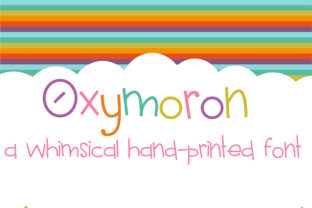 Oxymoron: A Whimsical Handwritten Font for Playful Design
