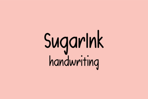 Sugarink: A Friendly Font for Modern Design