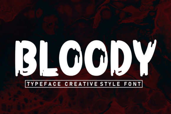 The Bloody Font: A Chilling Script for Haunting Designs
